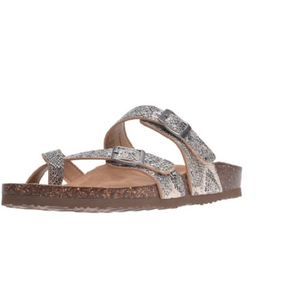 Time and Tru Snake Print Buckle Sandals - Picture 5 of 5